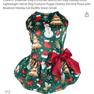 Fitwarm Christmas dog dress